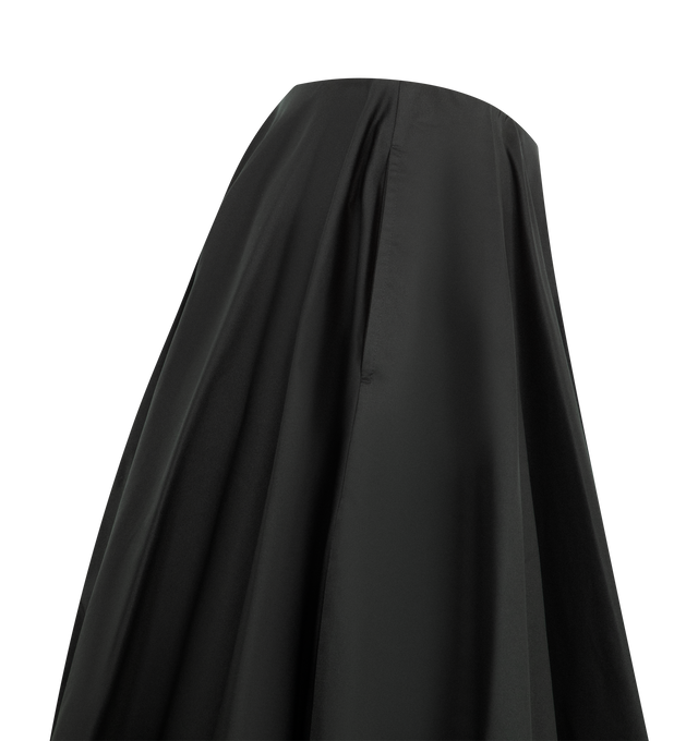 Image 4 of 4 - BLACK - BALENCIAGA Balloon Skirt featuring midi length, voluminous draping, gathered detail and zip fastening. Made in Italy.