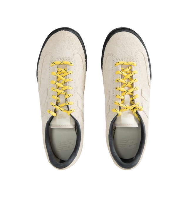 Image 5 of 5 - GREY - NEW BALANCE Gator Run Sneaker featuring suede upper, low profile, colored laces, hairy suede upper, rubber outsole with treads and 'N' logo.