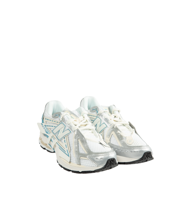 Image 2 of 5 - WHITE - New Balance 1906A Shoes feature a performance-inspired silhouette rooted in the brand's running heritage and equipped with advanced cushioning technologies for all-day comfort. Constructed with a breathable mesh upper, mesh underlays, and curvilinear synthetic overlays, this modern design offers a refined interpretation of early-2000s technical footwear. The sole unit combines ACTEVA LITE cushioning, ABZORB SBS heel pods, and an N-ergy outsole for responsive comfort and superior shock