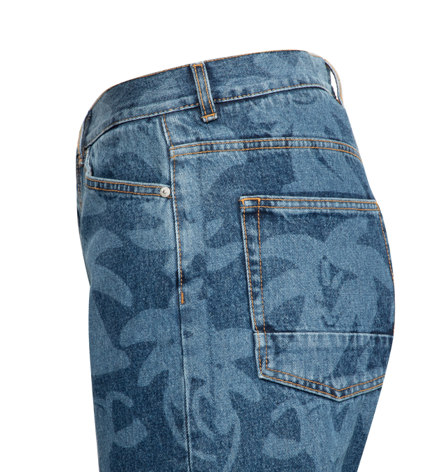PALMITY ALLOVER LASER DENIM JEANS (MENS)