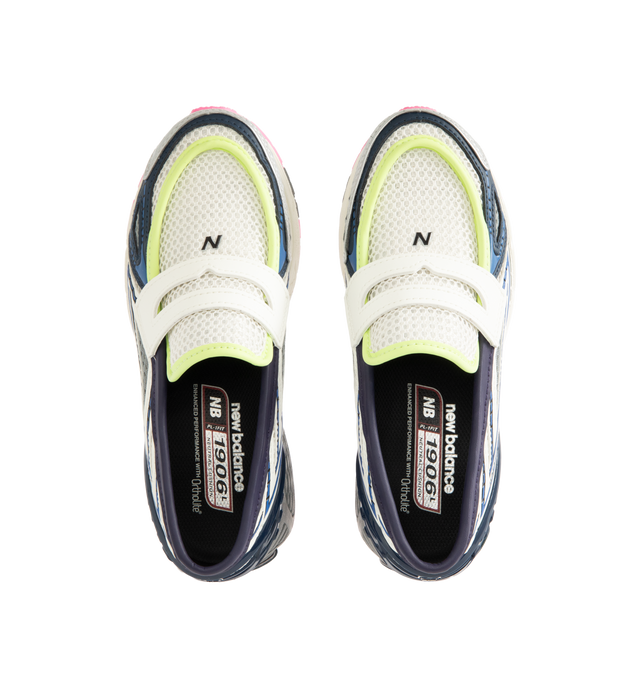 Image 5 of 5 - MULTI - NEW BALANCE 1906L Sneaker featuring a classic penny loafer shape, open holed mesh upper, curvilinear synthetic overlays, 860v2 sole unit, segmented ABZORB SBS pods at the heel and N-ergy outsole.