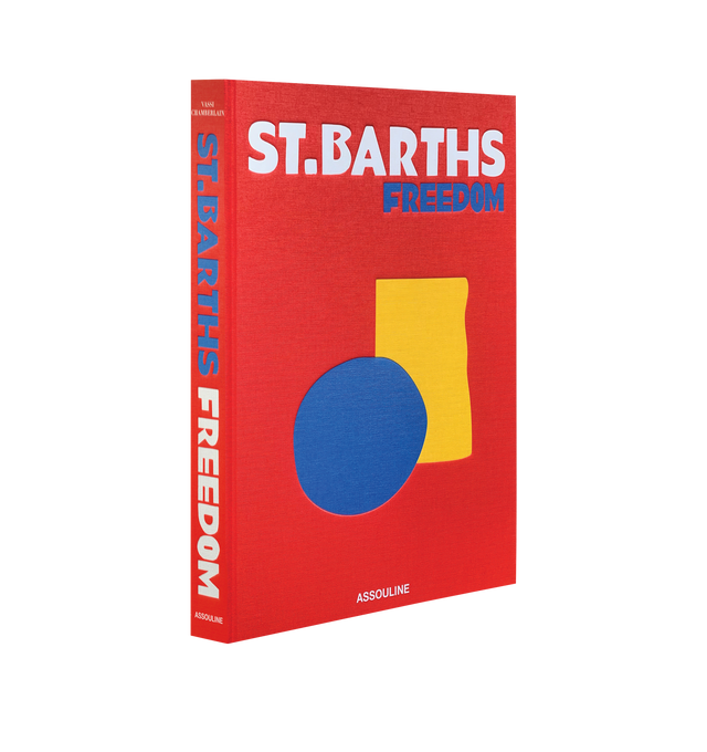 Image 1 of 5 - RED - ASSOULINE St. Barth's Freedom by Author Vassi Chamberlain. Linen hardcover book with 280 pages featuring over 200 illustrations. Language: English. Dimensions: W 10 x L 13 x D 1.5. R. St. Barths, a mix of luxury and simplicity, offers a haven of legends, wild nights, and celebrity allure. From the bustling Gustavia port to exclusive dining and world-class events, the island vibrates with excitement and elegance. St. Barths Freedom invites readers to experience its vibrant energy, from