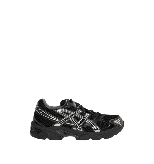 Image 1 of 5 - BLACK - ASICS Gel-1130 Sneaker featuring suede overlays, breathable mesh underlays, synthetic leather paneling, GEL technology in the heel, TRUSSTIC support system and dyed sockliner.