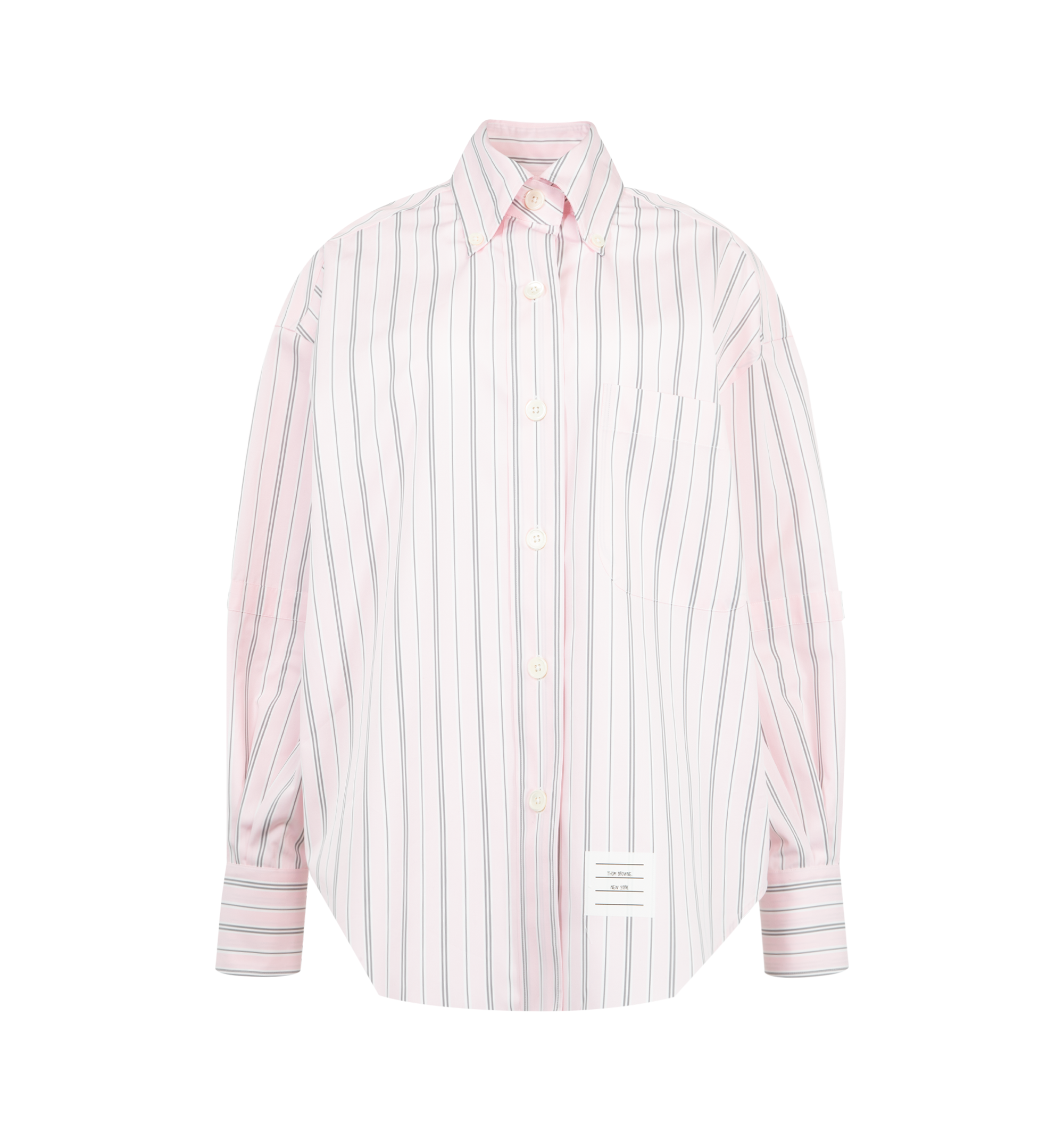 nagonstans Poplin Stripe Roundフレア SH/シャツ SUPERSIZED STRIPED COLLAR SHIRT (WOMENS) – HIRSHLEIFERS