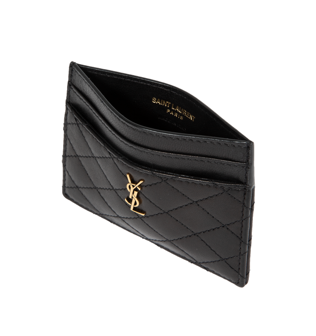 GABY CARD CASE IN QUILTED LAMBSKIN