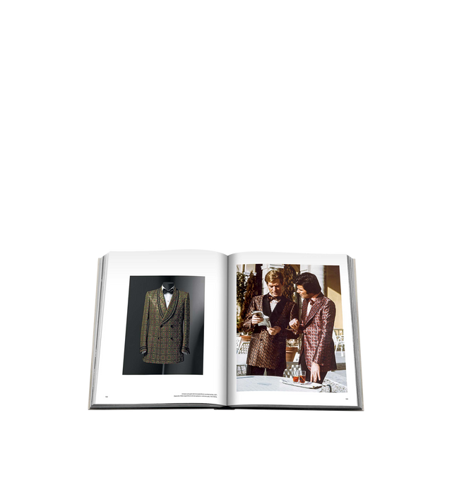 Image 4 of 4 - GREY - ASSOULINE Brioni: Tailoring Legends featuring text by Olivier Saillard, a personal foreword by novelist Bret Easton Ellis, celebrating the Houses outstanding heritage and the evolution of mens style through decades of its sartorial traditions, with rarely seen materials and original photography of archival garments. 264 pages. 200 illustrations. Linen hardcover in a luxury slipcase. W 10.9 x L 13.8 x D 4.2 in.