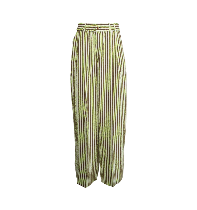 PLEATED WIDE LEG TROUSERS (WOMENS)