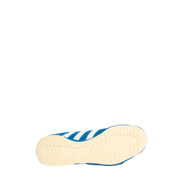 Image 4 of 5 - BLUE - ADIDAS SL 72 Pt Unisex Sneaker featuring a cellular rubber heel wedge for impact absorption, a nylon upper, a grippy ripple outsole, regular fit, lace closure and leather lining.