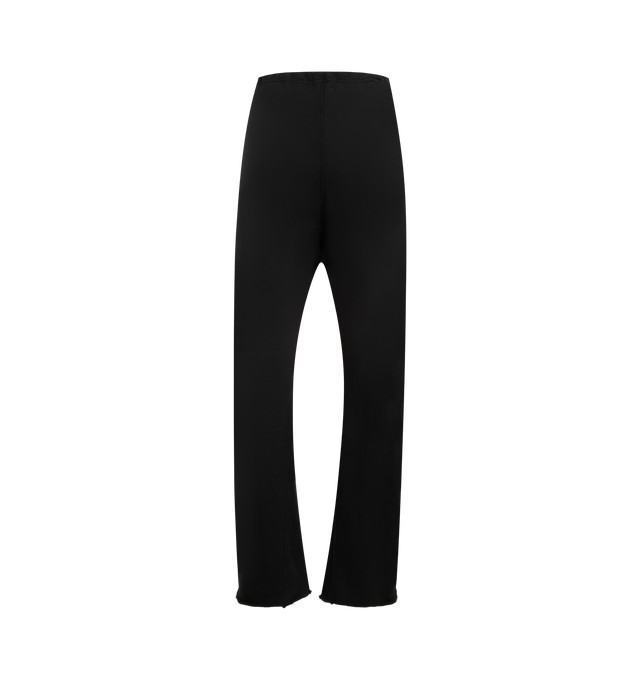 Image 2 of 3 - BLACK - GALLERY DEPT. Drop Crotch Sweatpant featuring relaxed fit, straight leg, logo on the front, elasticated waistband, inner drawstring and side pockets. 100% cotton.