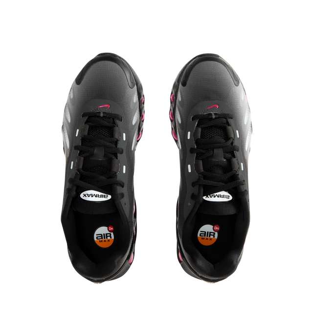 Image 5 of 5 - GREY - NIKE Air Max Dn8 Sneaker featuring Dynamic Air system, sleek, low-profile package, eight pressurized Air tubes, sculpted upper made of lightweight mesh, plastic heel clip, foam midsole and rubber outsole.