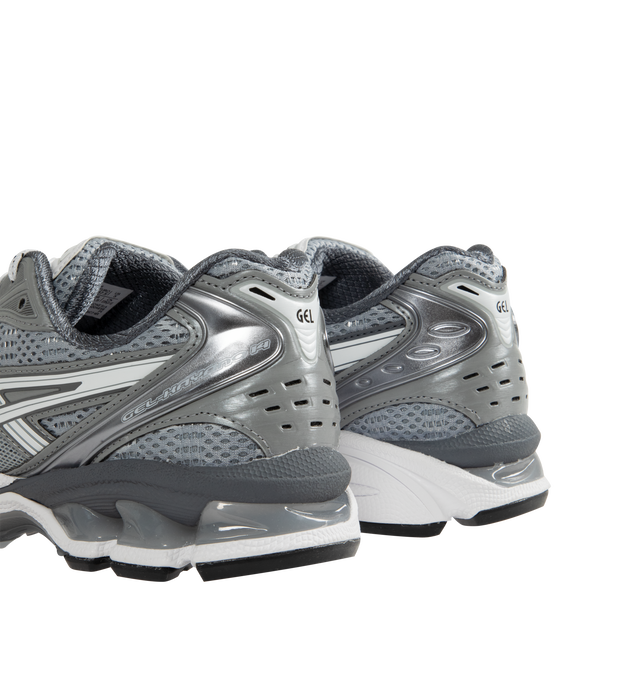 Image 3 of 5 - GREY - ASICS H Beauty & Youth Gel-Kayano 14 Sportstyle Shoes are lace-up style with rip-stop underlays, GEL cushioning, and TRUSSTIC support system. Unisex style in men's sizing.