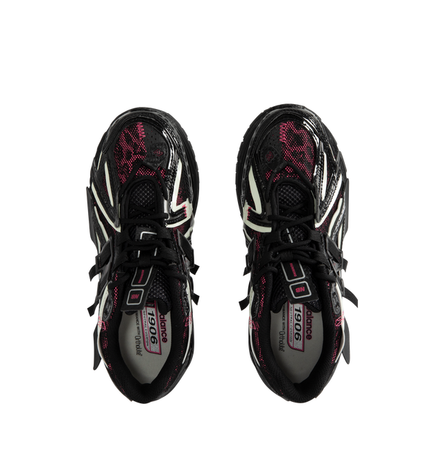 Image 5 of 5 - BLACK - NEW BALANCE 1906A Sneaker featuring mesh upper with synthetic overlays, mesh underlays, ACTEVA LITE midsole cushioning, ABZORB SBS heel cushioning, N-ergy outsole provides superior shock absorption, Stability Web technology, TPU heel cage and rubber outsole.
