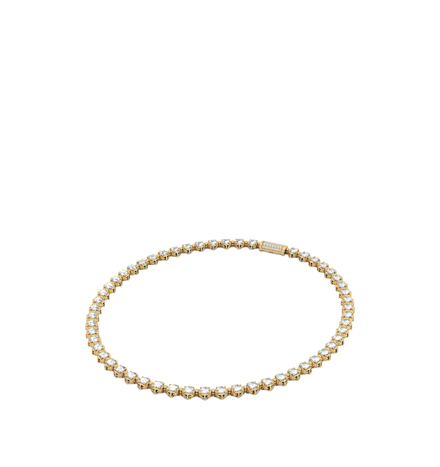 Image 1 of 1 - GOLD - HOORSENBUHS Infinite Diamond Necklace 3mm featuring white diamonds, 7.5cts, 3mm width and 15 inches. Hirshleifers offers a range of initial pieces from this collection in-store. For personal consultation and detailed information about jewelry, please contact our dedicated stylist team at personalshopping@hirshleifers.com. This item may be restricted for online purchase to international clients. For assistance purchasing this item please contact our dedicated stylist team at personalsho
