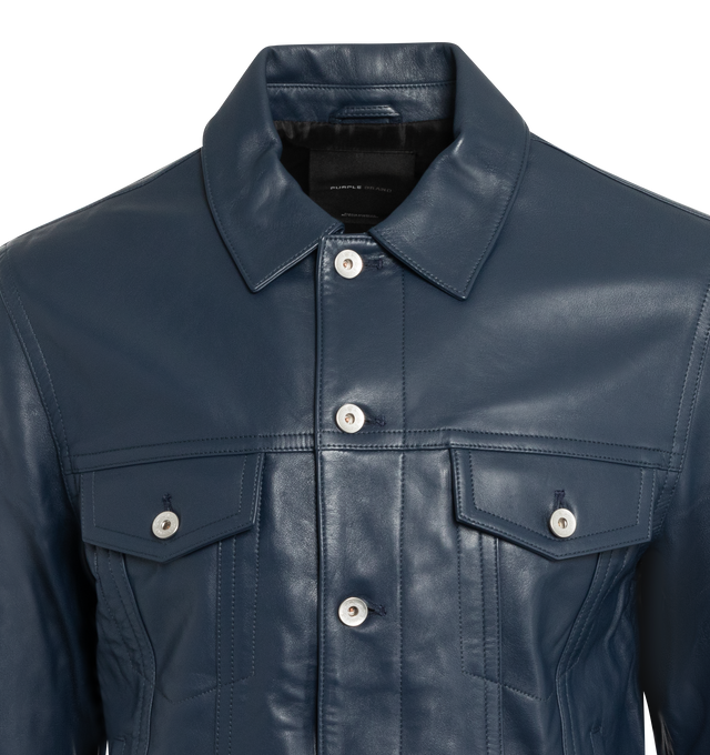 LEATHER TRUCKER JACKET