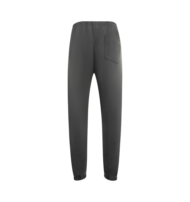 Image 2 of 3 - BLACK - SAINT MICHAEL Angel Sweatpant featuring ankle cuffs, rear pocket, side pockets, drawstring waistband, screen-printed graphics and screen-printed logo branding. 100% cotton.