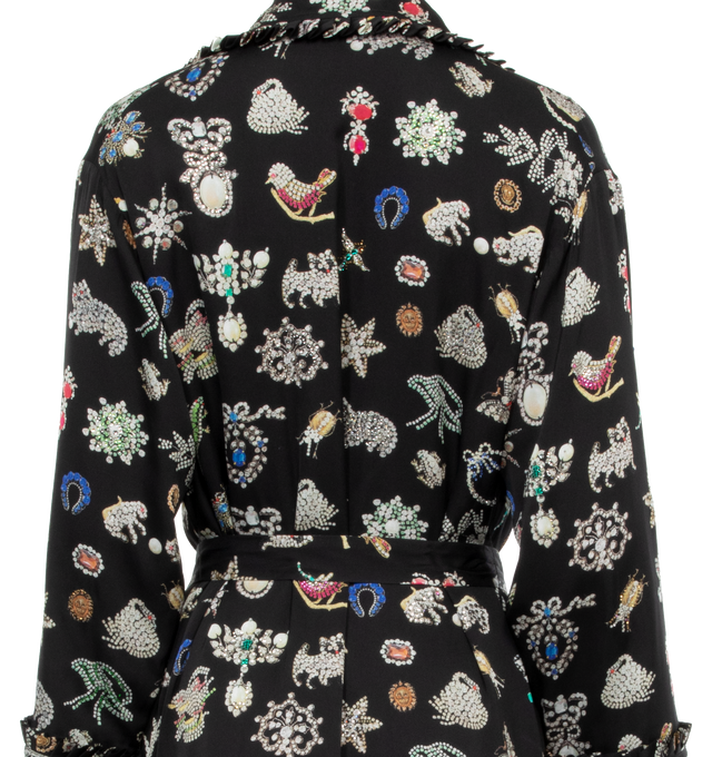 BLACK DIAMOND PINS ROBE COAT