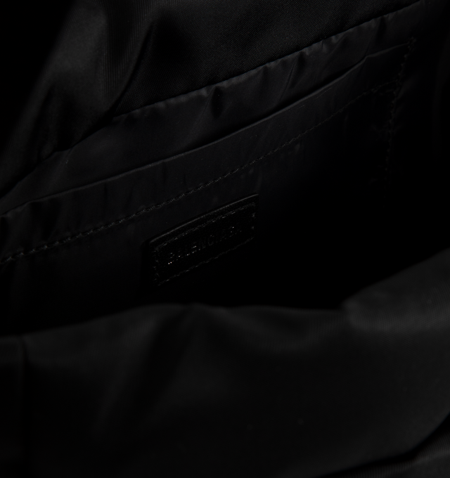 Image 3 of 3 - BLACK - BALENCIAGA Monaco Flap Small Messenger Bag featuring crossbody strap, fold over closure and logo on front.