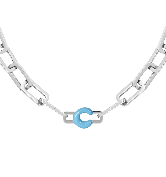 Image 8 of 8 - BLUE - Poubel by The Gstaad Guy "C" charm from the Alphabet Collection. All charms are made of .925 sterling silver, and are hand-painted using non-toxic lead-free enamel.Links sold separately. Hirshleifers offers a range of initial pieces from this collection in-store. For personal consultation and detailed information about jewelry, please contact our dedicated stylist team at personalshopping@hirshleifers.com