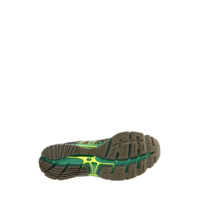 Image 4 of 5 - GREEN - New Balance 1890 Mens Sneakers feature a synthetic upper with a classic lace-up silhouette. Designed with ABZORB midsole cushioning for enhanced impact absorption, all-day comfort, and a durable rubber outsole. Upper: Synthetic; Midsole: ABZORB. Made in Vietnam.