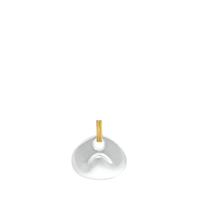 Image 1 of 2 - GOLD - Prounis Rock Crystal Prunt Pendant is handcrafted from 22K yellow gold and features a carved rock crystal inspired by the prunt motifs of historic forest glass. The sculptural pendant is designed to evoke the appearance of a suspended drop of water. Dimensions: 30 mm x 28 mm. Handmade in New York. For personal consultation and detailed information about jewelry, please contact our dedicated stylist team at personalshopping@hirshleifers.com.This item may be restricted for online purchas