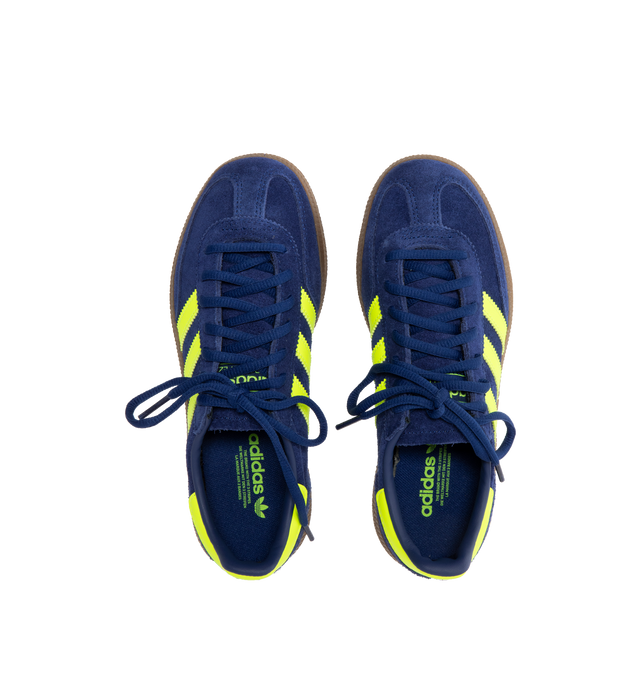 Image 5 of 5 - BLUE - ADIDAS Handball Spezial Sneakers featuring regular fit, lace closure, leather and synthetic upper, synthetic and textile lining and rubber outsole.