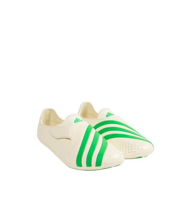 Image 2 of 5 - WHITE - ADIDAS x Pharrell Williams Vario Flat Earther Sneaker featuring regular fit, leather upper, leather sockliner and rubber outsole.
