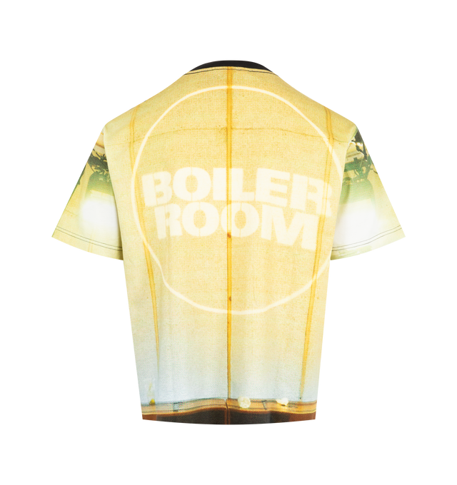 Image 2 of 2 - MULTI - PLEASURES Venue Print Oversized T-Shirt featuring crewneck, elbow-length sleeves and print throughout. 100% cotton.