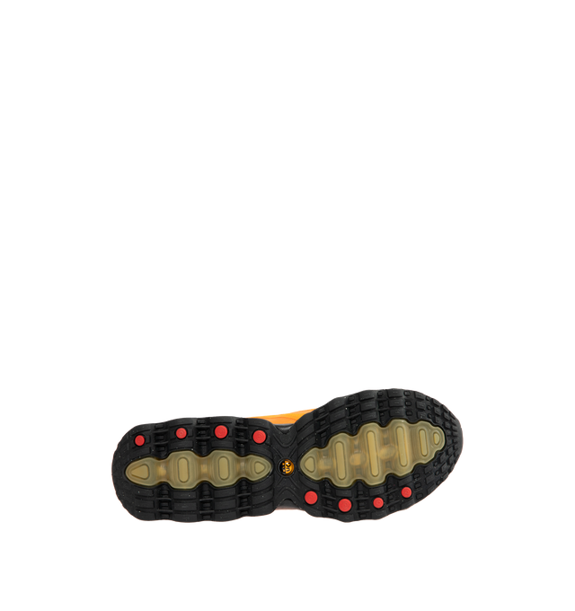 Image 4 of 5 - YELLOW - NIKE Air Max Dn8 Sneaker featuring sleek, low-profile package, powered by eight pressurised Air tubes, dual-chambered tubes with tuned pressure levels, full-length Dynamic Air system sits directly on top of the rubber outsole, plush foam, sculpted upper is made from lightweight mesh on top and plastic heel clip.