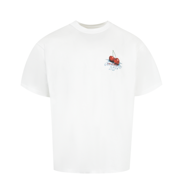 Image 1 of 2 - WHITE - CARHARTT WIP Jake Garcia T-shirt featuring crewneck, short sleeves, graphic print on the front and back and straight hem. 100% cotton.