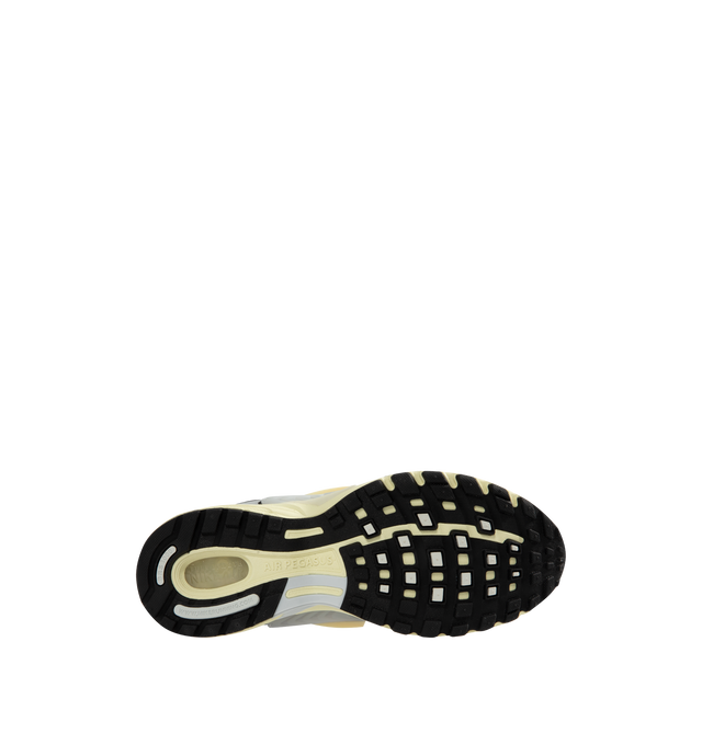 Image 4 of 5 - GREY - Air Pegasus Wave Sneaker featuring upper that combines mesh, textile and leather for a layered look, Nike Air technology absorbs impact for cushioning and rubber outsole adds grip and durability.