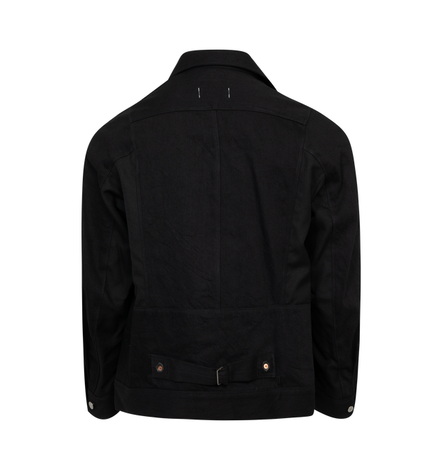 COTTON DENIM X WOOL SERGE LEVIS JACKET (MENS)