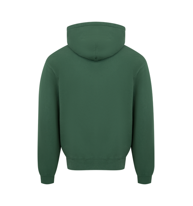 Image 2 of 2 - GREEN - ONE OF THESE DAYS Driftin' Back Graphic Hoodie featuring cowboy iconography, fixed hood, dropped shoulders and kangaroo pocket. 100% cotton.