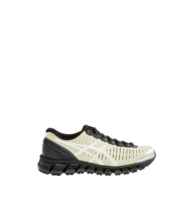 Image 1 of 5 - BLACK - ASICS Above the Clouds Gel-Quantum 360 Sneaker featuring TRUSSTIC support, rubber outsole grip, logo on the side, FF BLAST PLUS Foam, lace-up closure, MOIS TECT mesh upper, 360 GEL Midsole and rubber outsole.