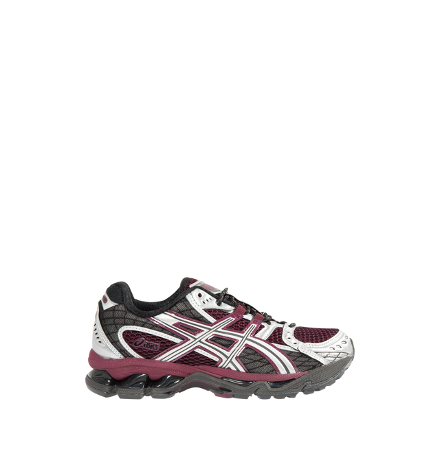 Image 1 of 5 - RED - ASICS Gel-Nimbus 10.1 Sneaker featuring asymmetric mesh upper, TRUSSTIC system, EVA foam midsole and GEL technology.