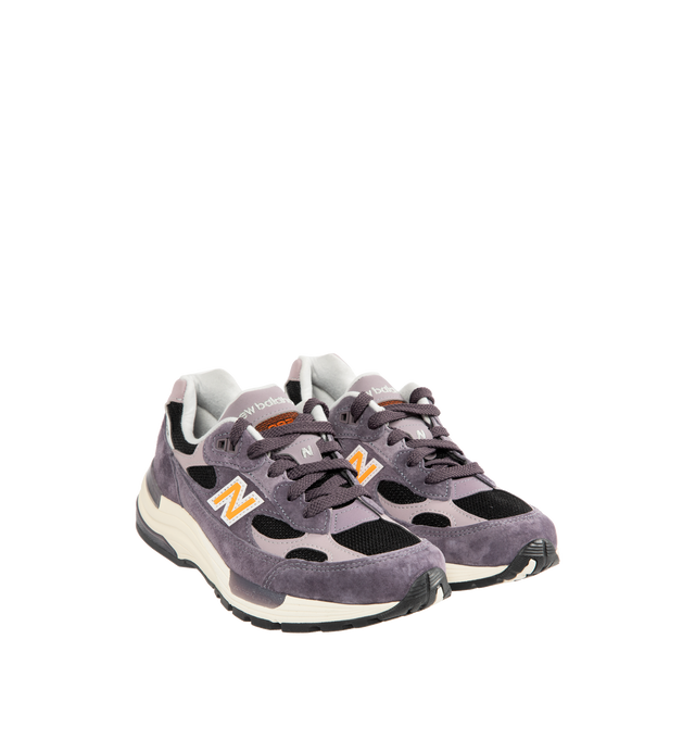 Image 2 of 5 - GREY - NEW BALANCE Made in USA 992 Core Sneaker featuring ABZORB cushioning at heel and forefoot, combination ENCAP and C-CAP midsole, reflective accents, NDurance rubber outsole, suede overlays and mesh upper.