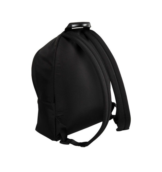 Image 2 of 3 - BLACK - GIVENCHY Essential U Backpack featuring zipper closure with double leather zipper pull, metal GIVENCHY signature on the front, comfortable adjustable padded straps, one zippered pocket on the front and one flat pocket inside. 12.6 in x 16.9 in x 7.9 in. 100% polyamide. Secondary material: 100% calfskin leather. Made in Italy.