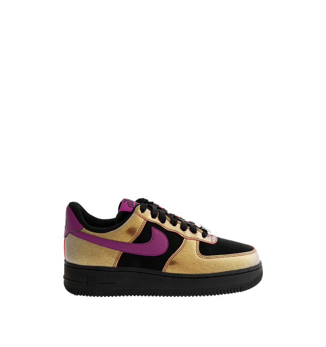 Image 1 of 5 - MULTI - NIKE Air Force 1 '07 LV8 Sneaker featuring synthetic leather upper with perforated toe box, lace up closure, Nike Air cushioning and rubber outsole with heritage hoops pivot circles.