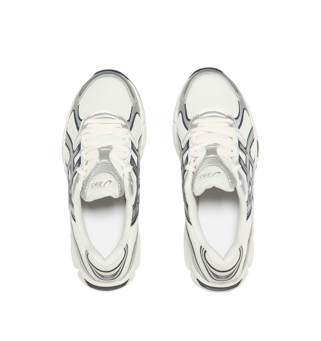 Image 5 of 5 - MULTI - Asics Men's GEL-STRATUS MC Sneakers feature an air mesh upper with synthetic leather overlays for breathable comfort, durability, and a technical-inspired look. Drawing from the brand's 2010s running heritage, these lifestyle sneakers combine rearfoot GEL technology with a cushioned midsole for enhanced shock absorption and everyday comfort. Main Material: Synthetic Leather and Mesh. Sole: Rubber.