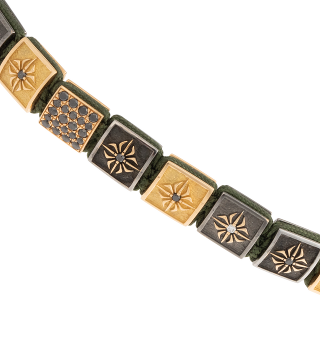 Image 2 of 2 - MULTI - Shamballa Jewels 6mm Lock Bracelet, an embodiment of luxury and precision. This stunning bracelet combines black and white diamonds seamlessly set black rhodium-plated yellow gold. Hirshleifers offers a range of pieces from this collection in-store. For personal consultation and detailed information about jewelry, please contact our dedicated stylist team at personalshopping@hirshleifers.com.