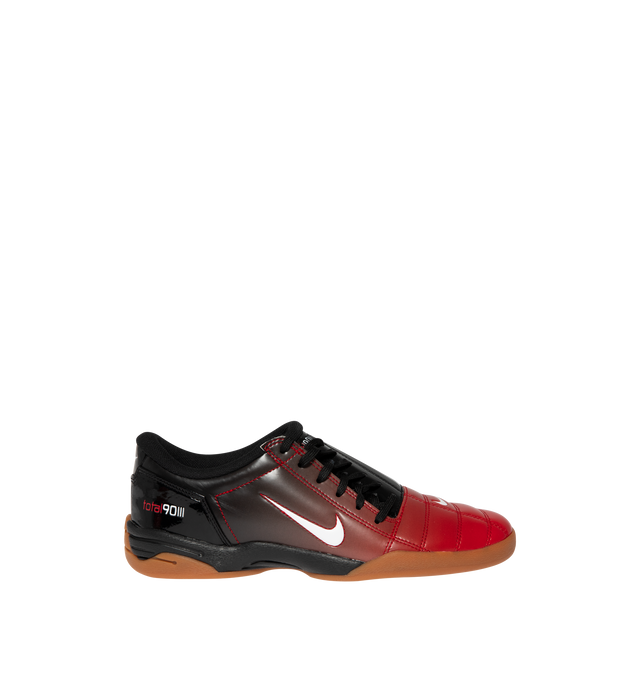 Image 1 of 5 - BLACK - NIKE Total 90 Sneaker featuring original quilted upper, asymmetrical lacing, synthetic leather, a flat rubber sole, low-cut silhouette, padded collar and foam midsole.