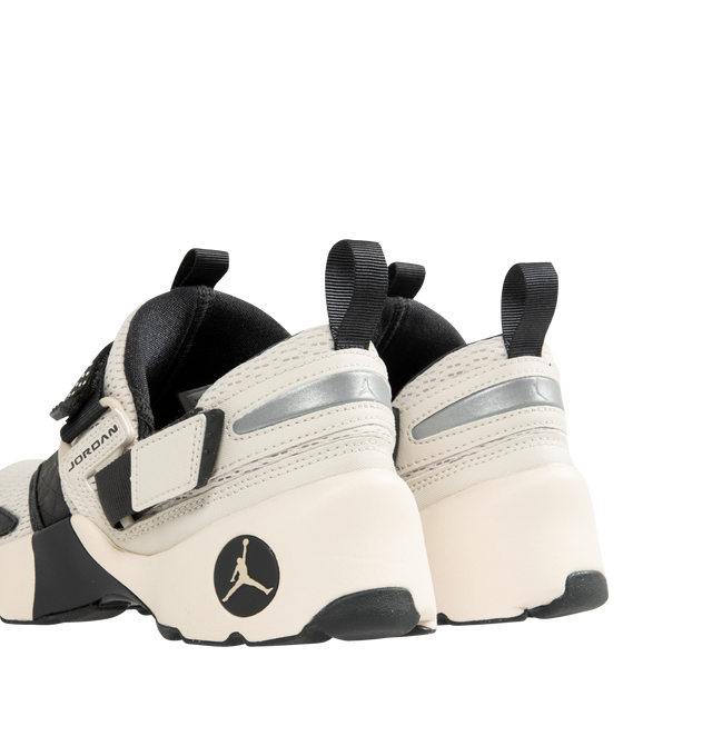 Image 3 of 5 - WHITE - JORDAN Trunner LX Sneaker featuring synthetic leather mixed with canvas and airy knits, chunky foam midsole, rubber outsole and reflective details.