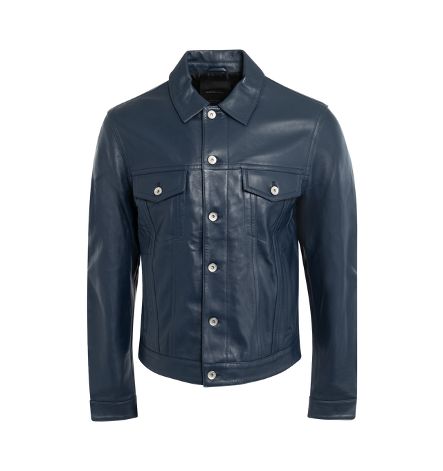 LEATHER TRUCKER JACKET