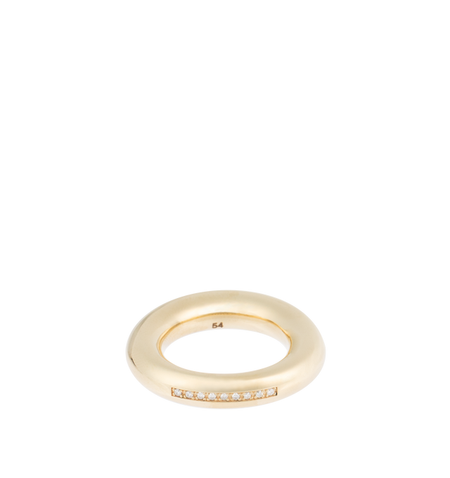 14K YELLOW GOLD DIAMOND RING