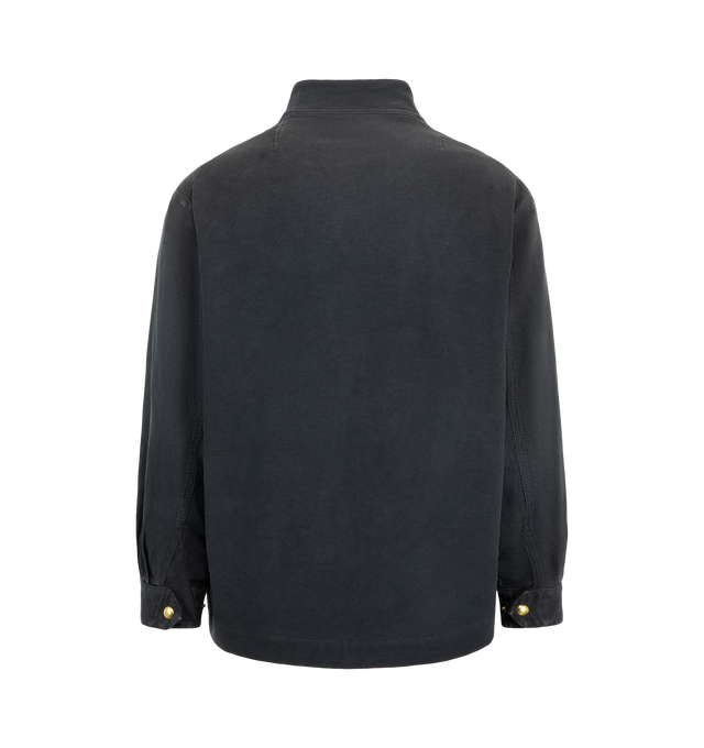 Image 2 of 2 - BLACK - Visvim Alta Field Down Jacket G.Cords is crafted from cotton and features a hunting-inspired silhouette with dropped shoulders, snap buttons, insulation, and a garment-dyed finish for a lived-in appearance. Made in Japan.