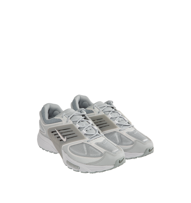 Image 2 of 5 - SILVER - NIKE Air Pegasus Wave Premium Sneaker featuring upper combines mesh, textile and leather for a layered look, Nike Air technology absorbs impact and rubber outsole.