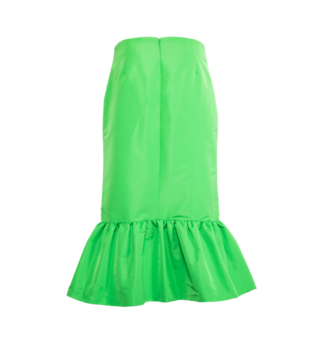 MIDI TAFFETA PEPLUM SKIRT