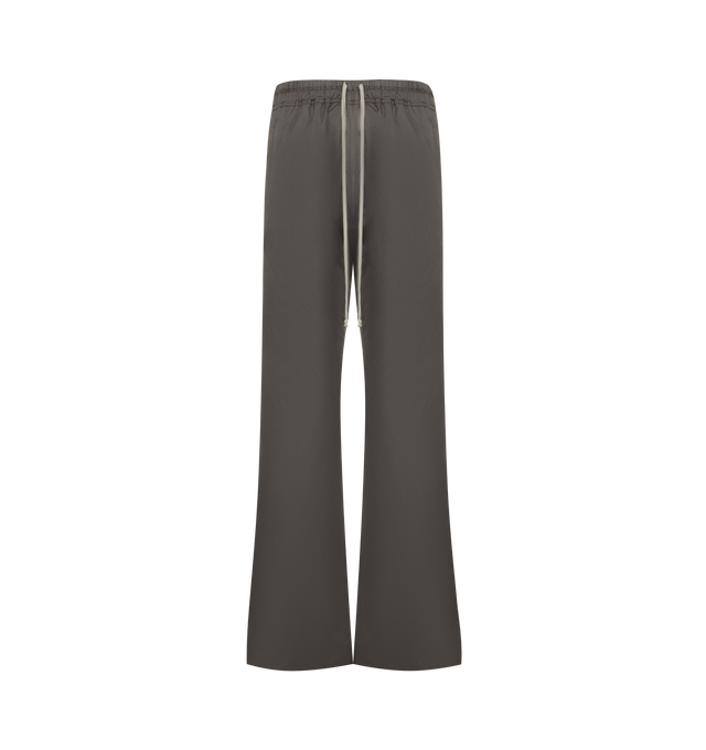 Image 1 of 3 - GREY - DRKSHDW Pusher Pants featuring elastic waistband with drawstring, back flap pockets and side buttons detail down the leg. 100% nylon. Made in Italy.