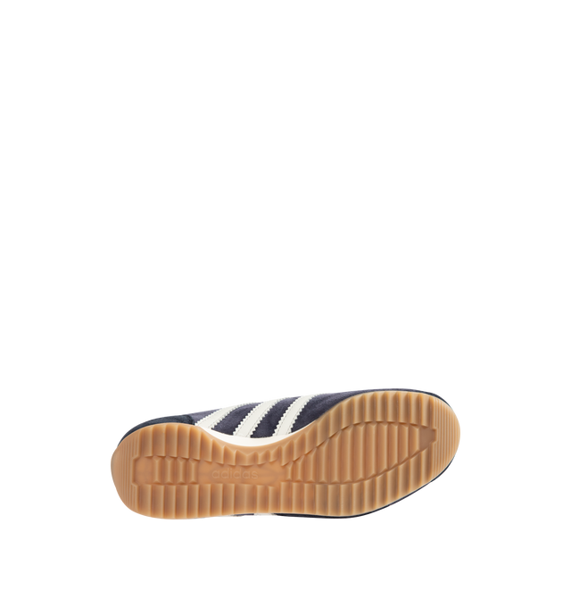 Image 4 of 5 - BLUE - ADIDAS SL 72 Pt Sneaker featuring slender silhouette, low-profile design, a flexible textile upper sits on a cellular rubber heel wedge, non-slip sole and lace closure.