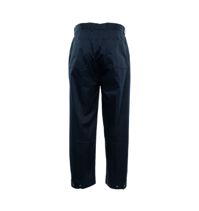 Image 2 of 3 - BLUE - LITE YEAR Dress Pant featuring adjustable ankle snap buttons, zip closure with side and back pockets and Japanese Solotex fabric. 