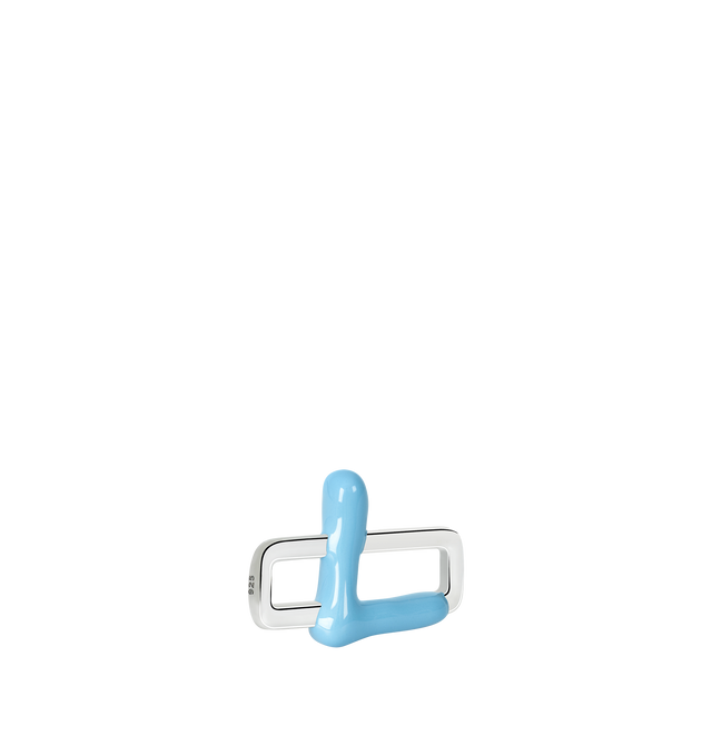 Image 3 of 8 - BLUE - Poubel by The Gstaad Guy "L" charm from the Alphabet Collection. All charms are made of .925 sterling silver, and are hand-painted using non-toxic lead-free enamel.Links sold separately. Hirshleifers offers a range of initial pieces from this collection in-store. For personal consultation and detailed information about jewelry, please contact our dedicated stylist team at personalshopping@hirshleifers.com